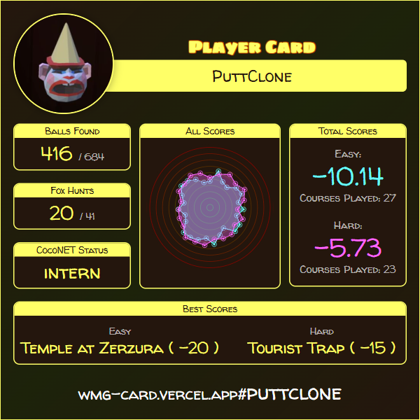 Player Card: puttclone
